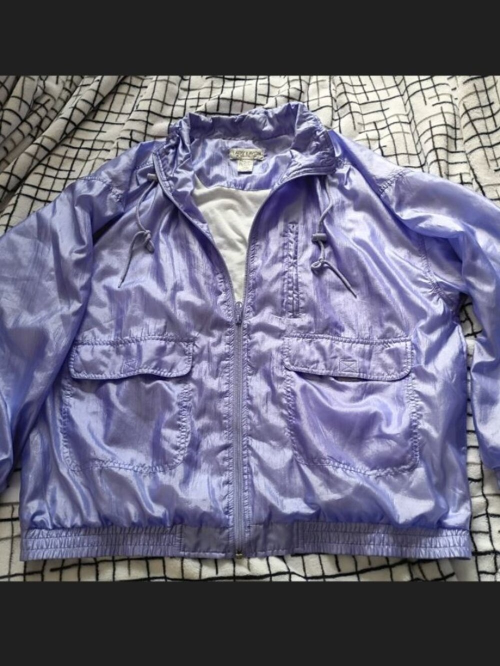 Lady Lavon Size 1X 18/20 Retro Silky Purple Jacket